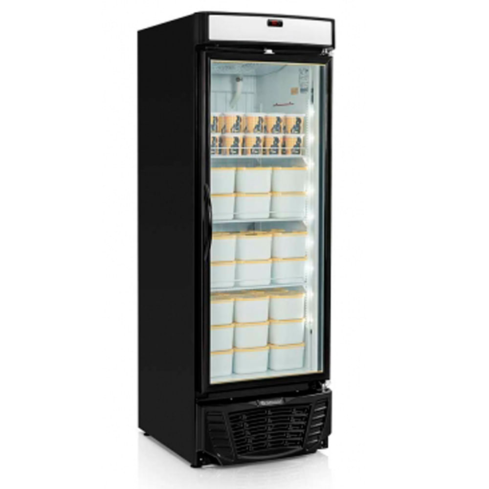 Freezer/Expositor Vertical Gelopar GLDF-570PR Iluminação LED Vidro