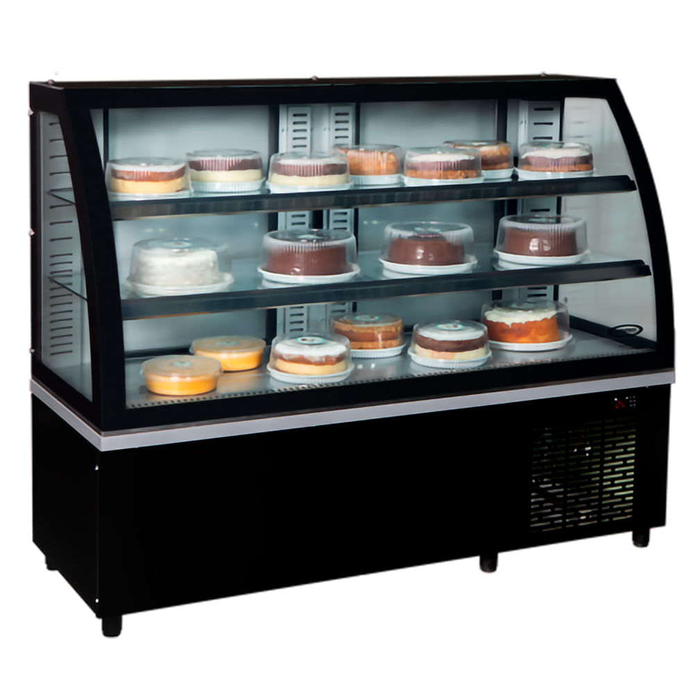Balcão Refrigerado Carbon BRC100 vidro temperado Conservex Ultrafeu