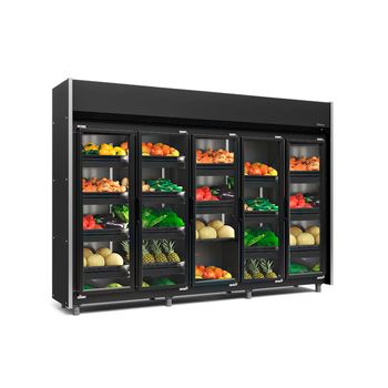 Refrigerador-Vertical-GEAS--ALL-BLACK-5-Hortifruti-Portas-Gelopar