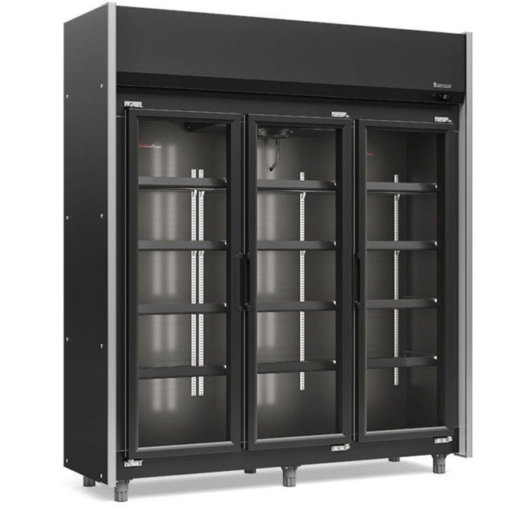 Cervejeira Vertical GCBC-1450CB All Black 3 Portas Gelopar